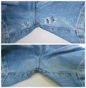 Как и чем замаскировать прожженную дырку на джинсах?