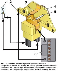 Как самому можно проверить регулятор напряжения в генераторе авто?