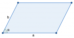 ОГЭ математика. Чему равна площадь параллелограмма ABCD (см)?