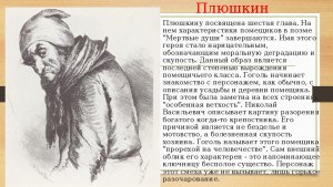 Мёртвые души. Что говорил Собакевич про Плюшкина, какие дал характеристики?